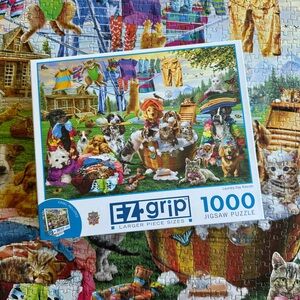 Master Pieces EZ-Grip 1000 Piece Puzzle Laundry Day Rascals #72043